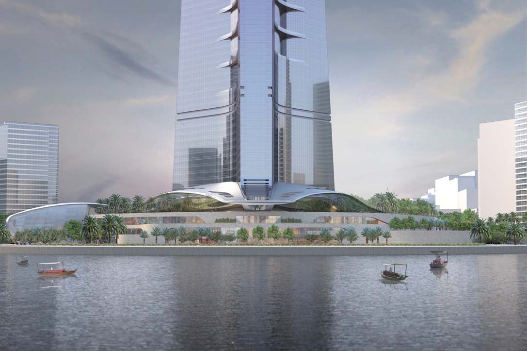 The tallest building in the world kingdom tower - Jeddah Tower 