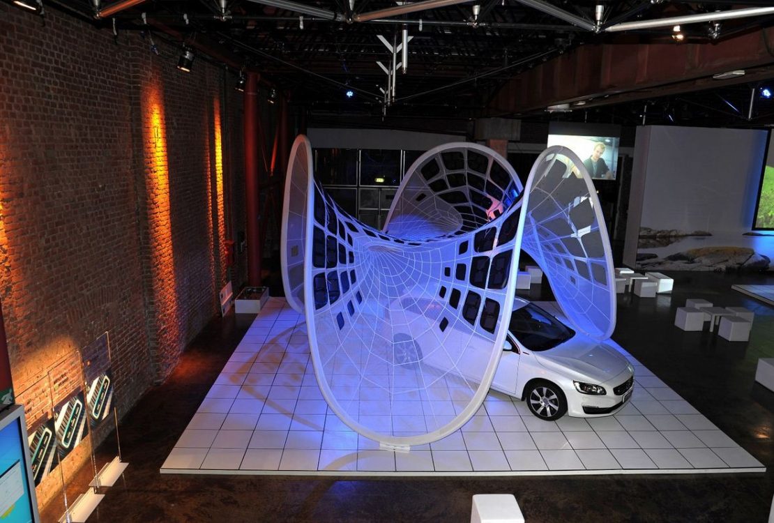 Volvo Pure Tension Pavilion Electric Car Charger by SDA