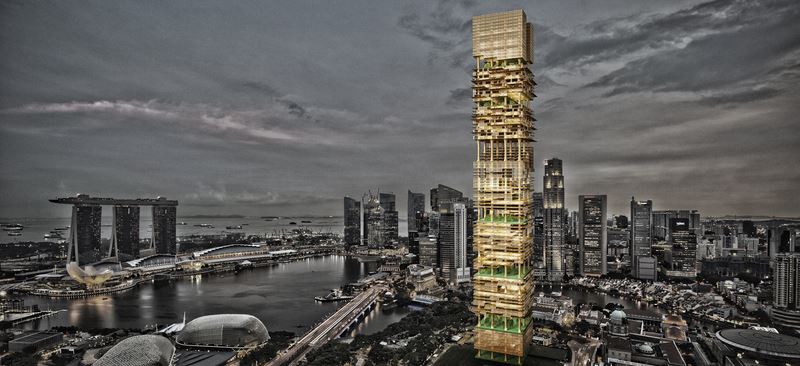 Singapore Bamboo Skyscraper