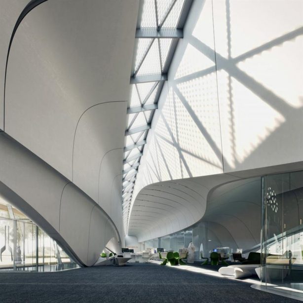 Inside Zaha Hadid Bee’ah Headquarters Sharjah