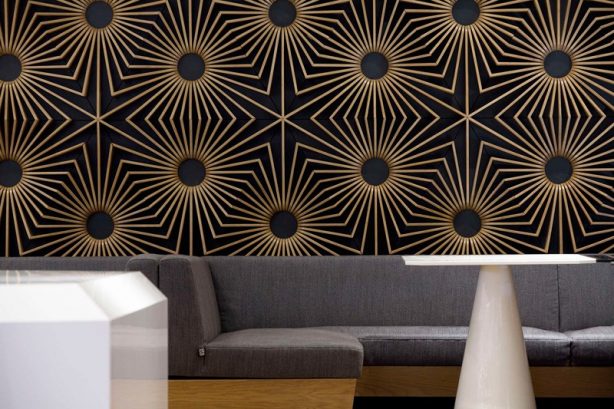 parametric interior design Irregular Hexagon Pattern-Piece of Paradise Bar 02