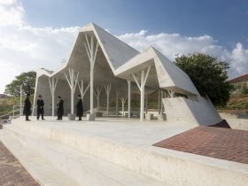 floating wedding pavilion