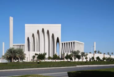 The Abrahamic Family House in the Saadiyat Cultural District of Abu Dhabi, the capital of the United Arab Emirates, has been revealed by Adjaye Associates.