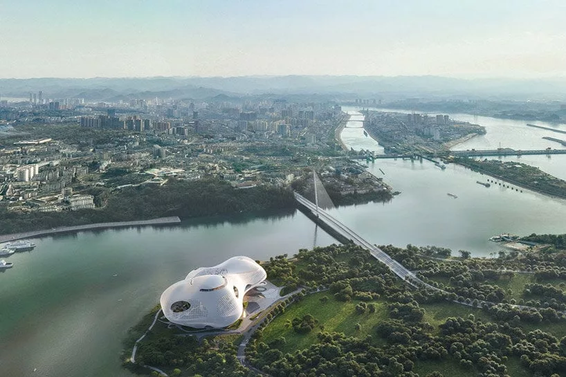 OPEN Architecture Unveils Yichang Grand Theater, Floating Along Yangtze River